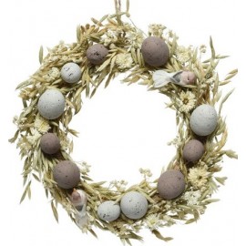 Easter Wreath Round -  Neutral 